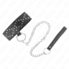 Kink - Collar Con Correa 65 Cm Con Tachuelas Plateadas Modelo 3 Ajustable 36-43 Cm X 5 Cm de Kink Collar & Gag | Piumer