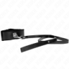 Kink - Collar Con Correa 116 Cm Con Tachuelas Plateadas Modelo 4 Negro Ajustable 40-48 Cm X 6 Cm de Kink Collar & Gag | Piumer