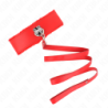 Kink - Collar Con Correa 116 Cm Con Tachuelas Plateadas Modelo 4 Rojo Ajustable 40-48 Cm X 6 Cm de Kink Collar & Gag | Piumer