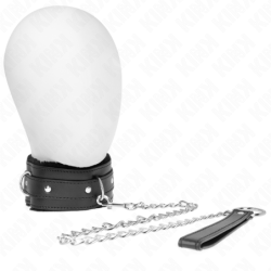 Kink - Collar Con Correa 65 Cm Con Restricciones Negro Ajustable 36-42 Cm X 5.5 Cm de Kink Collar & Gag | Piumer