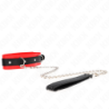 Kink - Collar Con Correa 65 Cm Modelo Básico Modelo 3 Rojo 53 X 5 Cm de Kink Collar & Gag | Piumer
