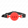 Kink - Mordaza 55 X 2 Cm De Bola 5 Cm De Silicona Completa Talla L Rojo Ajustable 35-51 Cm de Kink Collar & Gag | Piumer