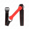 Kink - Mordaza Forma De Hueso Con Correa Polipiel Rojo Ajustable 41-57 Cm de Kink Collar & Gag | Piumer