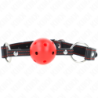 Kink - Mordaza De Bola 4.5 Cm Roja Dura Hueca Modelo 2 65 X 2.5 Cm de Kink Collar & Gag | Piumer