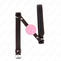 Kink - Mordaza De Bola 4 Cm De Oro Rosa 60 X 2 Cm de Kink Collar & Gag | Piumer