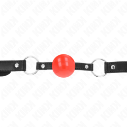 Kink - Mordaza De Bola 4 Cm Tpe Rojo 60 X 2 Cm de Kink Collar & Gag | Piumer