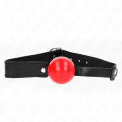 Kink - Mordaza De Bola 4 Cm Suave De Tpe Modelo 1 66 X 2.5 Cm Ajustable 41-61 Cm de Kink Collar & Gag | Piumer