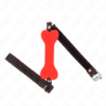 Kink - Mordaza De Hueso 12 Cm Rojo 63 X 2 Cm de Kink Collar & Gag | Piumer