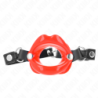 Kink - Mordaza Labial 8 Cm Con Correa De Polipiel Rojo 63 X 2 Cm Ajustable 39-58 Cm de Kink Collar & Gag | Piumer