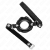 Kink - Mordaza Labial 8 Cm Con Correa De Polipiel Negro 63 X 2 Cm Ajustable 39-58 Cm de Kink Collar & Gag | Piumer