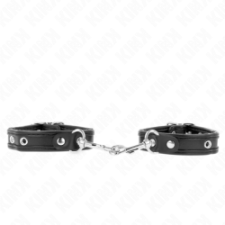 Kink - Muñequeras Mini Negro Con Tachuelas Ajustable 16-22 Cm X 2 Cm de Kink Wrist Restraint | Piumer