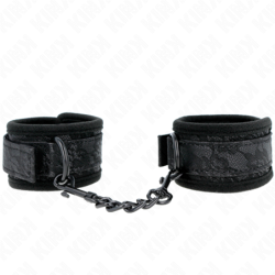 Kink - Muñequeras De Encaje Y Neopreno Ajustable Negro 20-29 Cm X 5 Cm de Kink Wrist Restraint | Piumer