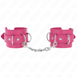 Kink - Muñequeras Con 3 Anillas En D Ajustable Rosa 17.5-25 Cm X 6 Cm de Kink Wrist Restraint | Piumer