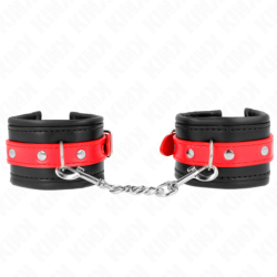 Kink - Muñequeras Negro Con Correa Rojo Ajustable 17-28 Cm X 6 Cm de Kink Wrist Restraint | Piumer