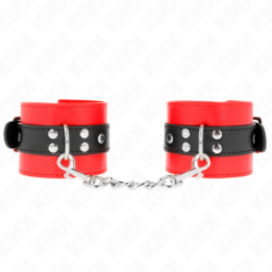 Kink - Muñequeras Rojo Con Correa Negro Ajustable 17-28 Cm X 6 Cm de Kink Wrist Restraint | Piumer