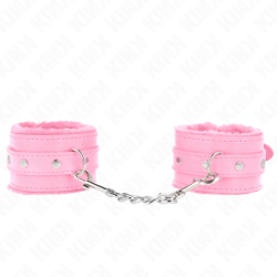 Kink - Muñequeras Forradas Premium Rosa Con Correa Rosa Ajustable 17-29 Cm X 6 Cm de Kink Wrist Restraint | Piumer