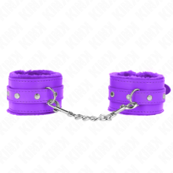 Kink - Muñequeras Forradas Premium Violeta Con Correa Violeta Ajustable 17-29 Cm X 6 Cm de Kink Wrist Restraint | Piumer