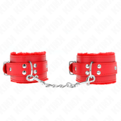Kink - Muñequeras Forradas Rojo Con Correa Rojo Ajustable 20-29 Cm X 5.5 Cm de Kink Wrist Restraint | Piumer