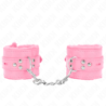Kink - Muñequeras Forradas Con Agujeros Cuadrados Rosa Y Correa Rosa Ajustable 17-29 Cm X 6 Cm de Kink Wrist Restraint | Piumer