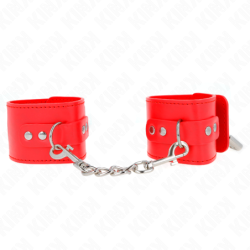 Kink - Muñequeras Con Cierre Candado Rojo Ajustable 16-23 Cm X 5.5 Cm de Kink Wrist Restraint | Piumer