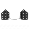 Kink - Muñequeras Estilo Puntiagudo Negro Con Cadena Ajustable 17-23 Cm X 8.5 Cm de Kink Wrist Restraint | Piumer