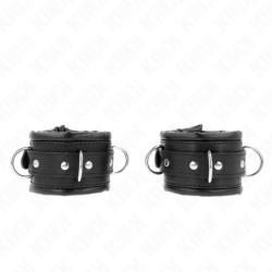 Kink - Muñequeras Estilo Heavy Forro Negro Ajustable 20-30 Cm X 6 Cm de Kink Wrist Restraint | Piumer