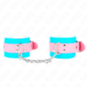 Kink - Muñequeras Chic Azul / Rosa Ajustable 16-28 Cm X 5 Cm de Kink Wrist Restraint | Piumer