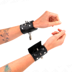 Kink - Muñequeras Estilo Punk Con Pinchos 25 X 6 Cm de Kink Wrist Restraint | Piumer