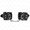 Kink - Muñequeras Con Doble Línea De Tachuelas Negro Austable 19-26 Cm de Kink Wrist Restraint | Piumer