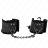 Kink - Muñequeras Diseño Escándalo Negro Detalle Lazo 24.5 Cm X 6.5 Cm de Kink Wrist Restraint | Piumer