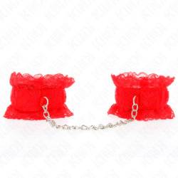 Kink - Muñequeras Elásticas De Encaje Rojo de Kink Wrist Restraint | Piumer