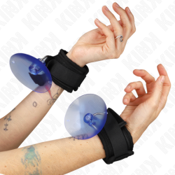 Kink - Muñequeras Con Ventosa Negro Ajustable 29-40 Cm X 5 Cm de Kink Wrist Restraint | Piumer