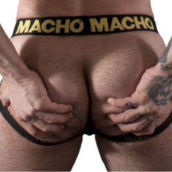 Macho - Mx25Ac Jock Cuero Amarillo de Macho Underwear - Talla S | Piumer