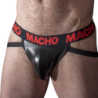 Macho - Mx25Rc Jock Cuero Rojo de Macho Underwear - Talla XL | Piumer