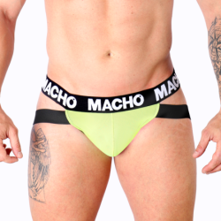 Macho - Mx28Fa Jock Amarillo Neon de Macho Underwear - Talla M | Piumer
