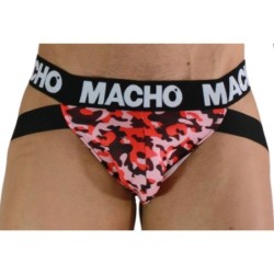 Macho - Mx28Mr Jock Militar Rojo de Macho Underwear - Talla XL | Piumer