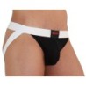 004 Jock Brillante Negro / Blanco de Burn - Talla S | Piumer