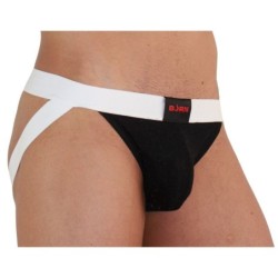 004 Jock Brillante Negro / Blanco de Burn - Talla XL | Piumer