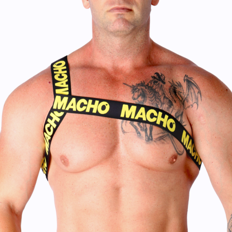 Macho - Arnés Romano Amarillo de Macho Underwear - Talla S/M | Piumer