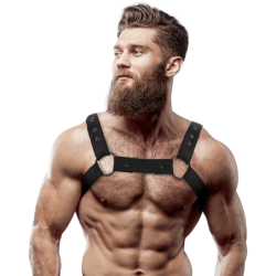 Arnés Deportivo Ajustable Neopreno Pecho Hombre de Fetish Submissive Attitude | Piumer