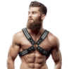 Arnés Ecopiel Pecho Cruzado Con Remaches Hombre de Fetish Submissive Attitude | Piumer