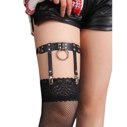 Subblime - 953744 Liga Punk De Cuero Ajustable Negro Talla Única de Subblime Fetish | Piumer