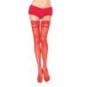 Leg Avenue - Medias Rojas Con Encaje Autoadhesivas de Leg Avenue Hosiery | Piumer