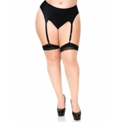 Leg Avenue - Medias Nude Con Tacon Cubano Y Costura Trasera Plus de Leg Avenue Hosiery | Piumer
