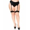 Leg Avenue - Medias Nude Con Tacon Cubano Y Costura Trasera Plus de Leg Avenue Hosiery | Piumer