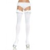 Leg Avenue - Medias Opacas Blanco Con Acabado En Volante Y Lazo de Leg Avenue Hosiery | Piumer
