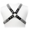 Pyramid Stud Harness de Leather Body | Piumer